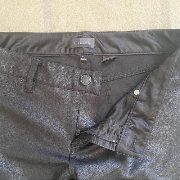 The Limited Black Faux Leather Skinny Jeggings Size 8 - Picture 7 of 14